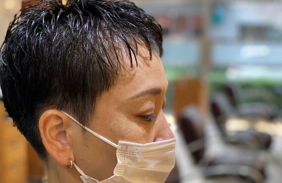 最高にお洒落な大人のベリーショート　　府中美容室nono　H.shimoguchi