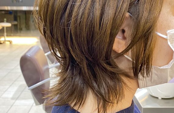 丸いフォルムが引き立つ‼「ソフトウルフ」府中美容室nono　H.Shimoguchi